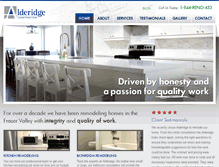 Tablet Screenshot of alderidgeconstruction.com